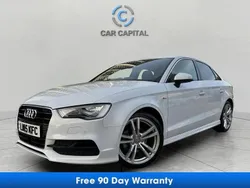 White Used 2015 Audi A3 S-Line Sedan | £13,450 (Fair price)