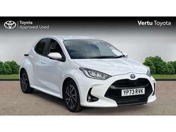 White Used 2023 Toyota Yaris Hybrid Design Hatchback | £18,427 (Fair price)