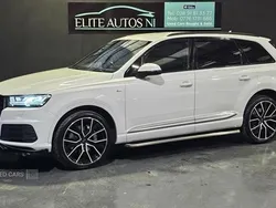 White Used 2017 Audi Q7 S-Line SUV | £19,995 (Fair price)