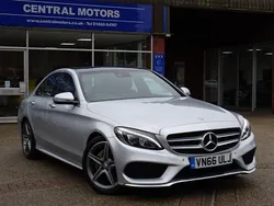 Silver Used 2017 Mercedes C220 AMG line Sedan | £15,995 (Fair price)