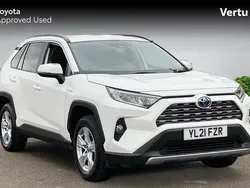 White Used 2021 Toyota RAV4 Hybrid SUV | £23,892 (Super price)