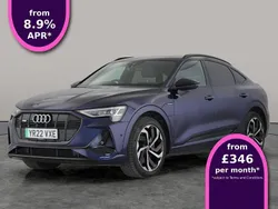 Blue Used 2022 Audi e-tron Black Edition SUV | £23,739 (Fair price)