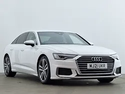 White Used 2021 Audi A6 S-Line Sedan | £24,498 (Good price)