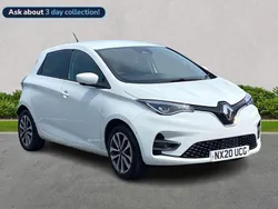 White Used 2020 Renault Zoe GT-Line Hatchback | £9,799 (Fair price)