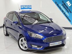 Blue Used 2015 Ford Focus Titanium Hatchback | £5,495 (Fair price)