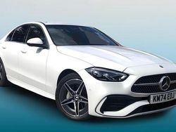 White Used 2024 Mercedes C300e AMG line Sedan | £33,495 (Super price)