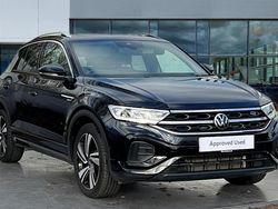 Deep black pearlescent Used 2023 VW T-Roc R-line SUV | £24,712 (Fair price)