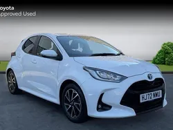 White Used 2022 Toyota Yaris Hybrid Design Hatchback | £16,578 (Good price)