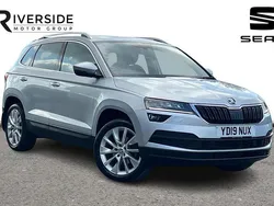 Brilliant silver Used 2019 Skoda Karoq SE L SUV | £14,790 (Fair price)