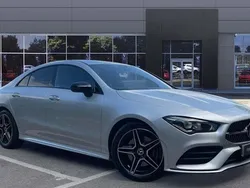 Silver Used 2023 Mercedes CLA220 AMG Line Premium Sedan | £28,054 (Fair price)