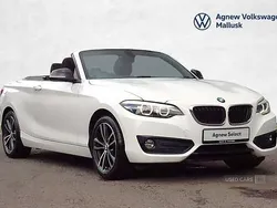 White Used 2018 BMW 218 Sport Line Cabriolet | £12,490 (Fair price)