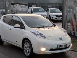White Used 2015 Nissan Leaf Tekna Hatchback | £3,950 (Expensive)
