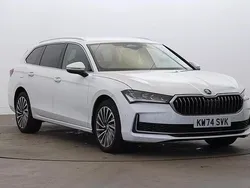 Pure white Used 2024 Skoda Superb LAURIN & KLEMENT Estate | £35,000