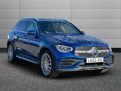 Blue Used 2022 Mercedes GLC300e AMG Line Premium SUV | £30,395 (Good price)
