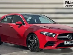 Red Used 2019 Mercedes A35 AMG Premium Plus Hatchback | £26,914 (Fair price)
