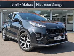 Black Used 2016 Kia Sportage GT-Line SUV | £13,499 (Fair price)