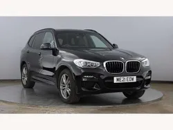Black Used 2021 BMW X3 M Sport SUV | £29,500 (Fair price)