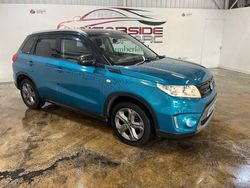 Turquoise/black Used 2015 Suzuki Vitara SZ-T SUV | £8,599 (Fair price)