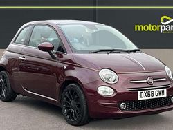Avantgarde bordeaux metallic Used 2018 Fiat 500 Collezione Hatchback | £7,650 (Fair price)