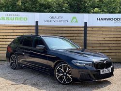 Black Used 2021 BMW 520 M Sport Estate | £29,590 (Fair price)