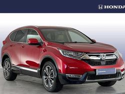 Crystal red Used 2021 Honda CR-V Hybrid SUV | £23,895 (A bit pricey)