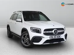 White Used 2022 Mercedes GLB220 AMG line SUV | £33,475 (Fair price)
