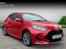 Red Used 2022 Toyota Yaris Hybrid Hatchback | £19,278 (Good price)