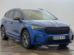 Race blue metallic Used 2025 Skoda Enyaq iV SportlinePlus SUV | £32,500 (Fair price)