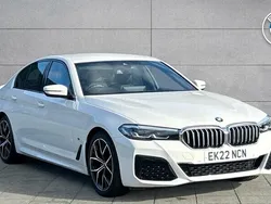 White Used 2022 BMW 520 M Sport | £28,945 (Fair price)