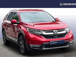 Premium crystal red Used 2021 Honda CR-V Hybrid SUV | £20,995 (Fair price)