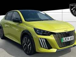 Yellow Used 2024 Peugeot e-208 GTi Hatchback | £19,875 (Fair price)