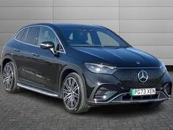 Obsidian black Used 2023 Mercedes EQE350 AMG line Estate | £49,999 (Fair price)