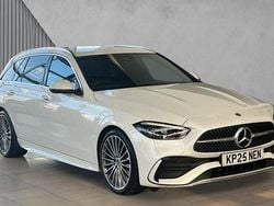 White Used 2025 Mercedes C300 AMG Line Premium Estate | £37,280 (Fair price)