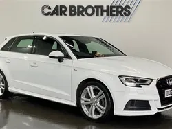 White Used 2020 Audi A3 Sportback S-Line Hatchback | £13,795 (Fair price)