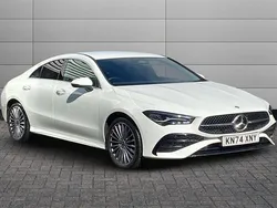 White Used 2024 Mercedes CLA250e AMG Line Premium Sedan | £30,595 (A bit pricey)
