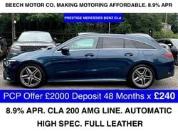 Blue Used 2022 Mercedes CLA200 Shooting Brake AMG line Estate | £21,900 (Fair price)
