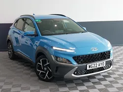 Blue Used 2022 Hyundai Kona Premium SUV | £17,498 (Fair price)