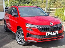 Velvet red metallic Used 2024 Skoda Karoq SportLine SUV | £31,395 (A bit pricey)
