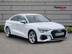 White Used 2023 Audi A3 S-Line Sedan | £22,495 (Fair price)