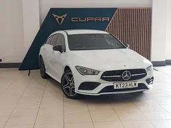White Used 2023 Mercedes CLA250e AMG Line Premium Sedan | £24,298 (Fair price)