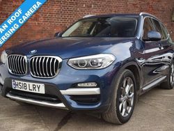 Blue Used 2018 BMW X3 xLine SUV | £20,480 (Fair price)