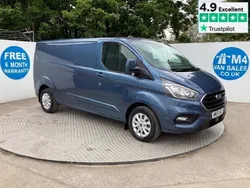 Blue metallic (metallic paint) Used 2021 Ford Transit Custom Limited | £17,995 (Super price)