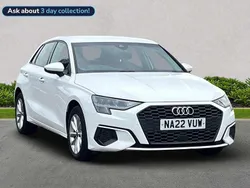 White Used 2022 Audi A3 Advanced Hatchback | £16,390 (Good price)