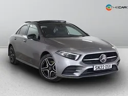 Grey Used 2022 Mercedes A250 AMG line Sedan | £21,475 (A bit pricey)