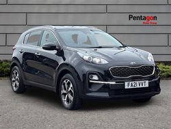 Black Used 2021 Kia Sportage 2 SUV | £14,595 (Good price)