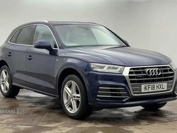 Blue Used 2018 Audi Q5 S-Line SUV | £19,950 (Fair price)