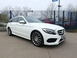 White Used 2015 Mercedes C250 AMG Line Premium Plus Estate | £11,495 (Fair price)