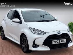 White Used 2023 Toyota Yaris Hybrid Design Hatchback | £17,492 (Fair price)