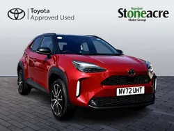 Red/black Used 2023 Toyota Yaris Hybrid Sport Hatchback | £21,500 (Expensive)
