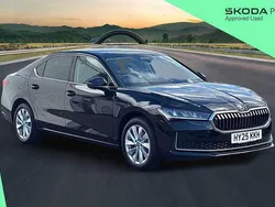Midnight black metallic New 2025 Skoda Superb SE Technology Hatchback | £29,600 (Good price)